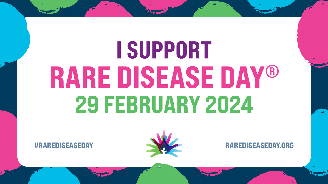 Picture I support Rare Disease Day (R- in circle symbol) 29 FEBRUARY 2024 #RareDiseaseDay    RAREDISEASEDAY.ORG